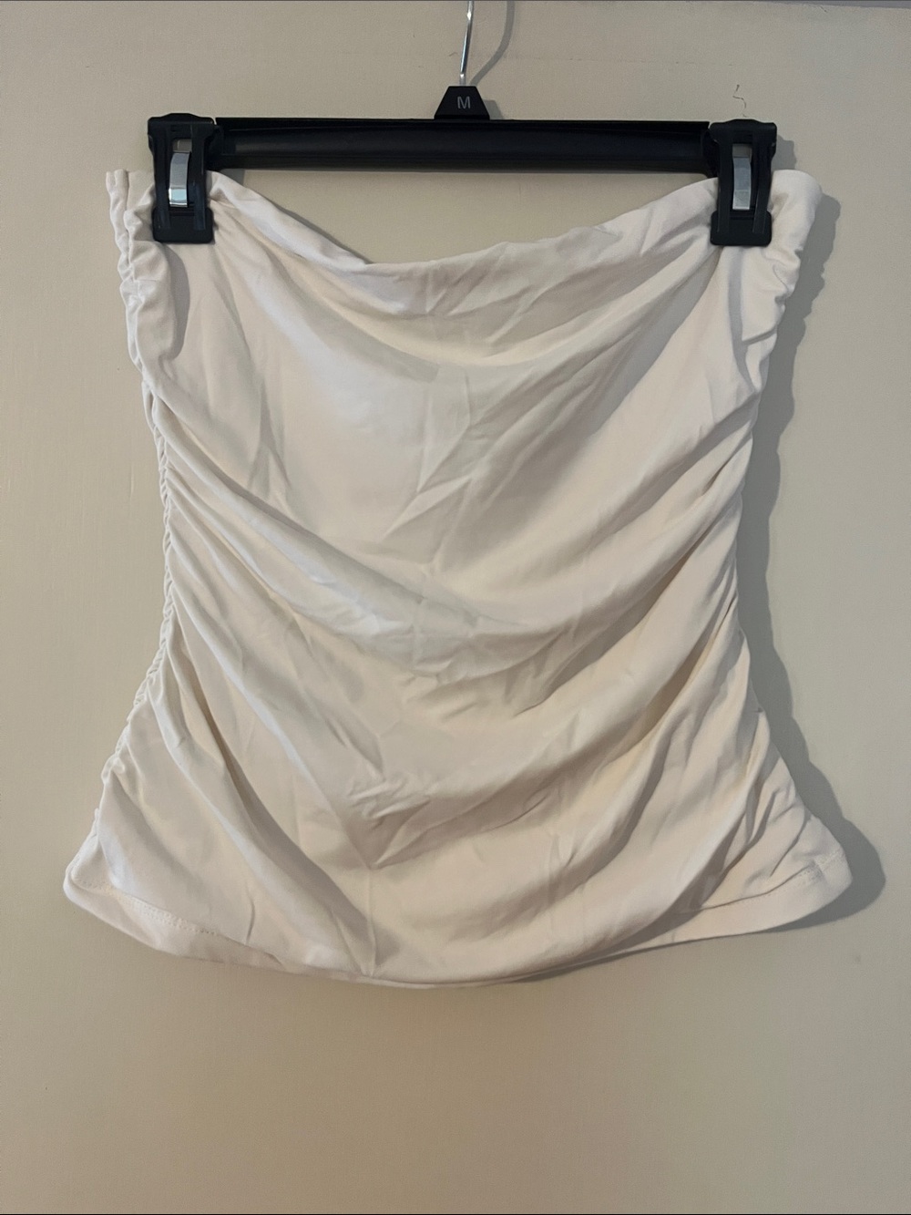 House of Harlow 1960 White Ruched Tube Top